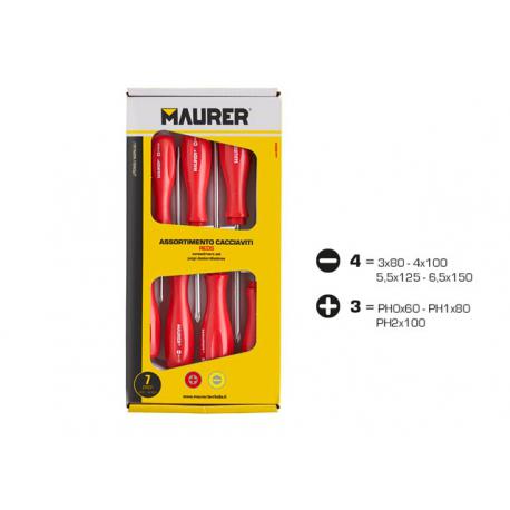 MAURER CACCIAVITI MAURER MANICO ROSSO SET 7PZ