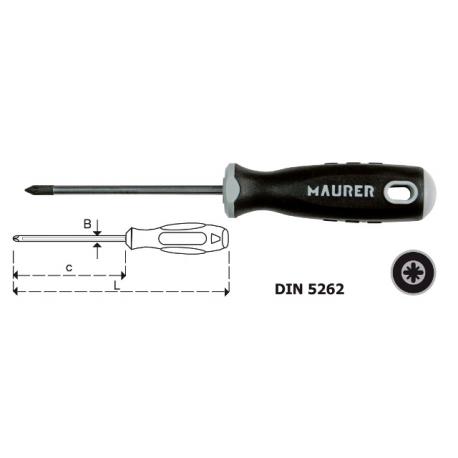 MAURER PLUS CACCIAVITE MPLUS CROCE POZIDR LUNGO 0X300
