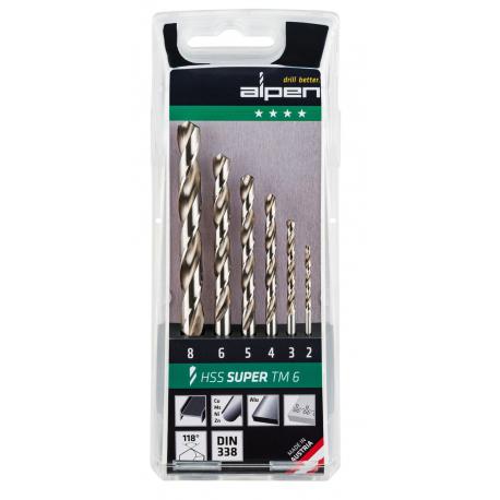 ALPEN PUNTE ALPEN HSS SUPER A/CILINDR BOX 2-8 6PZ
