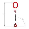 STROPS TIRANTE CATENA 1BR D.8 1.0MT G/BKG ###