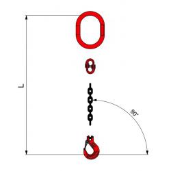 STROPS TIRANTE CATENA 1BR D.8 1.0MT G/BKG ###