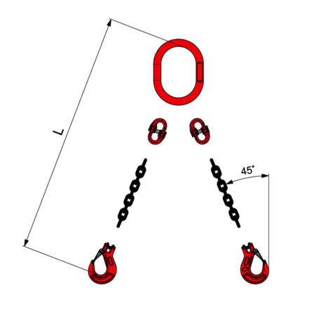 STROPS TIRANTE CATENA 2BR D.8 2.0MT G/BKG ###