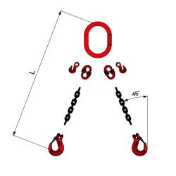 STROPS TIRANTE CATENA 2BR D.7 3.0MT G/BKG+ACCOR ###
