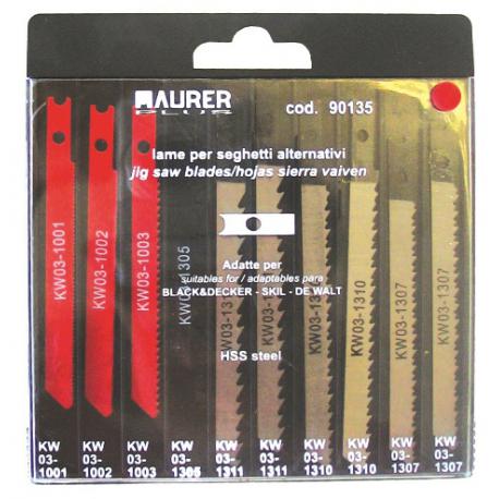 MAURER PLUS LAME SEGHETTO MPLUS-BD ASSOR 7 TIPI 10PZ