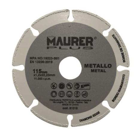 MAURER PLUS RUOTA LAMELL ABRASIVA MPLUS GAMBO GR 60 50X30