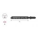 MAURER PLUS LAME SEGHETTO MPLUS-BOSCH T118G X FERRO 5PZ T118G - ferro fino a mm 1-non ferro fino a mm 2