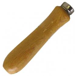 MANICO LEGNO C/GHIERA PER LIME 100MM