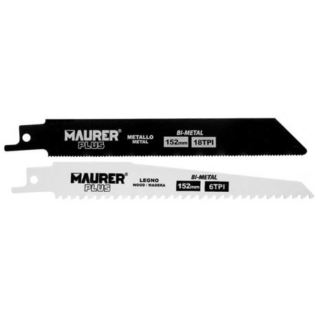 MAURER PLUS LAME GATTUCCIO MPLUS LEGNO 152MM 5PZ - per legno