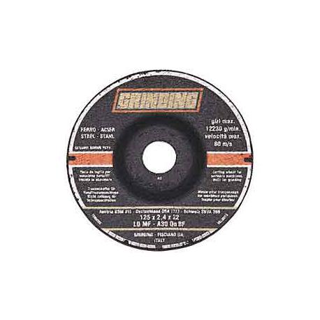 GRINDING DISCO GRINDING FERRO MM125X3.2X22 - centro depresso