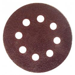 DISCO ABRASIVO VELCRATO 8FORI D.115 GR.150