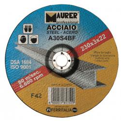 MAURER PLUS DISCO MPLUS FERRO 125X3.0X22MM - centro depresso