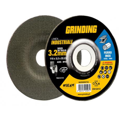 GRINDING DISCO GRINDING FERRO/INOX INDUST 125X3.2X22MM