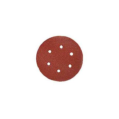 DISCO ABRASIVO VELCRATO 6FORI 150MM GR.100