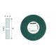 MOLA ABRAS. VERDE MM 125X20X16 GRANA 80