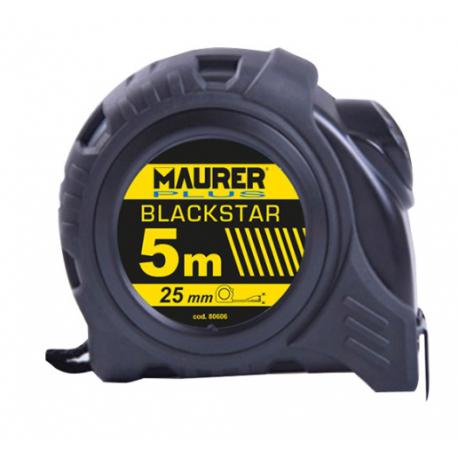 MAURER PLUS FLESSOMETRO BLACKSTAR NERO WATERPROOF MM25X5M