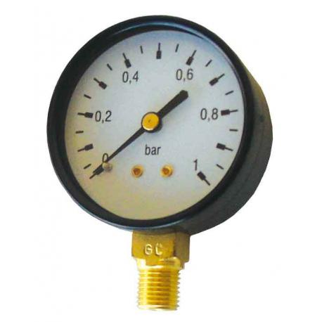 MANOMETRO MM 60 PERNO 1/4 GAS SCAL.0:1.6