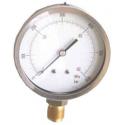 VUOTOMETRO MM 60 PERNO 1/4 GAS SC.-1:0 - 1/4 gas