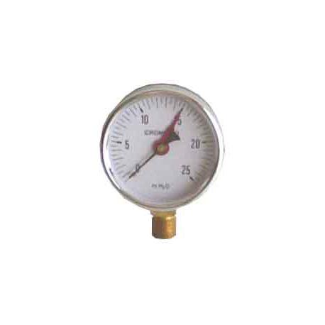 IDROMETRO MM 80 PERNO 3/8 GAS SCAL.0:25