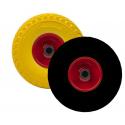 MAURER RUOTA PIENA PU C/CUSC RULLO NERA 260X85F20